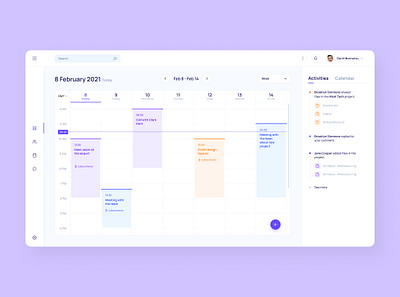 Taskmanager UI | Calendar app design calendar clean daily ui dashboard design desktop interaction design interface tablet taskmanager ui ui ux ux ui design