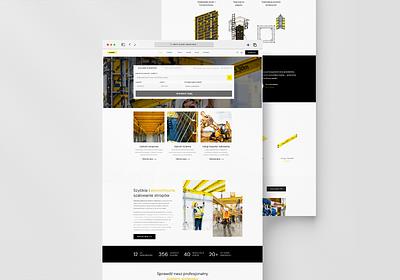Szaler- website for company that rents formwork for construction branding design graphic design ui user experience user interface ux web design web development website