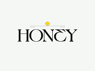 Honey adobe illustrator cc branding design font kenneth vanoverbeke kenneth vanoverbeke typography lettering logo logo designer logotype sketch type typedesign typeface typography wordmark