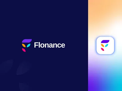 Modern finance logo design - Business Logo - F Letter Logo accounting ahmed rumon branding design business business logo colorful colorfull creative design f letter finance logo logo designer logomark modern logo modern logo design money rumzz rumzzline symbol