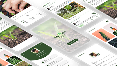 Agrins - Agriculture Forum agriculture app app design design forum minimal mobile app ui ux