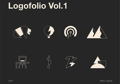 Logofolio Volume 1 app autonome bamboo dailylogochallenge dammartin design flat graphic design hopo icon illustrator lift light logo minimal montblanc