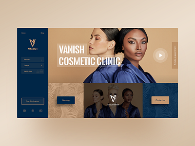 Vanish website canada concept cosmetic iran ui ui design uidesign uiux ux ux design ux ui uxdesign uxui web web design web ui website website concept website design website ui