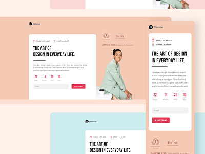 Webinar - Shortform landing page conversion conversion centric design landing page landing page design landing page series landing page ui ui uidesign ux ux design