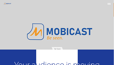 Advertising agency website advertising animation