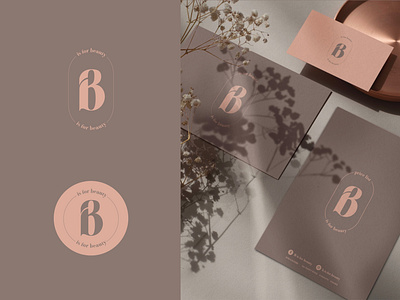 B is for Beauty beautician branding design devon designer icon illustration logo logo design stationary typography vector