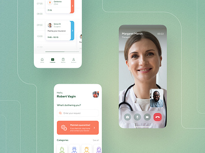 Good Doctor: Remote medical app app app design clean clear design find doctor health care app ios app ios app design minimal mobile mobile app patient app product product design ui ui design ux ux design