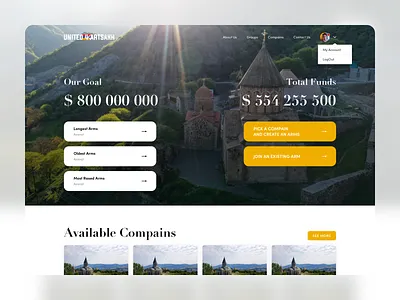 Donate for Artsakh design ui ui ux uidesign uiux ux