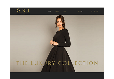 O N I Collection Website branding fashion webdesign