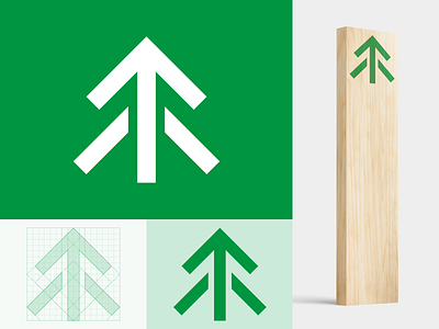 ARROW arrow brand branding forest grid icon identity logo mark mountain mountain bike mountainbike mtb outdoor tree wayfinding wip