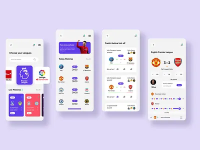 Football Prediction Mobile App app design bet betting designer flat football footballbet footballprediction gamebet minimal prediction soccer app soccerbet ui uidesign