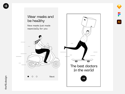 Tall People Illustrations 18design ai app application character characters clean clean ui figma illustration minimalism sketch ui ui ux ui8 ui8net uidesign uiux vector