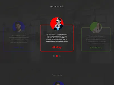 Testimonials Daily UI day 4 aodbexd design uidesign uidesigner uidesigns