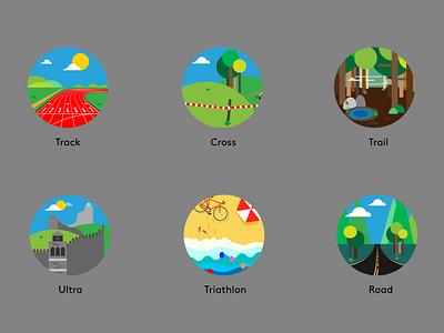 Kinematix TUNE Runner-Type Illustrations android app icon illustration ios logo minimal ui ux vector