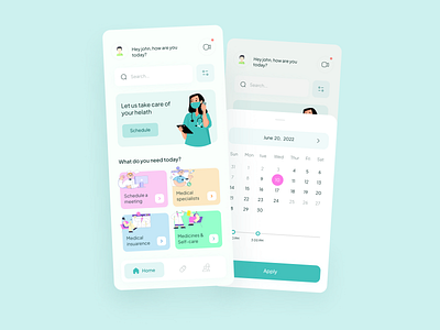 medical app concept app design doctor healthcare interface medical medicine medicine app minimal mobile app design mobile ui modern ui