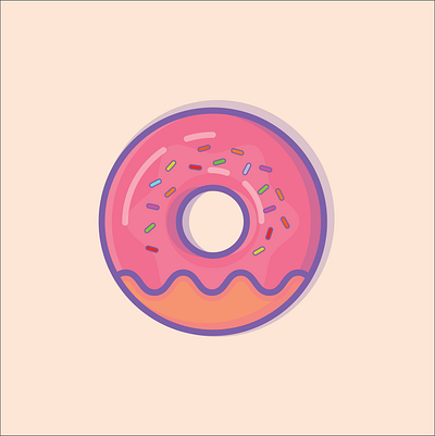 Donut - Illustration 01 flatdesign illustration illustration art illustrator