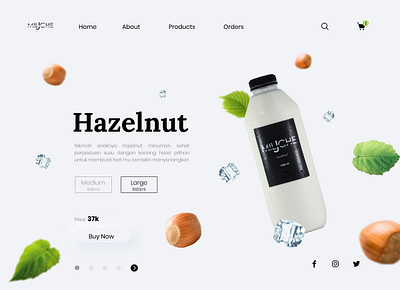 Miljche Drink Web Store design drink drinks inspiration landing page simple design soft color ui ui design uidesign uiux user interface userinterface ux webstore