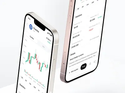 Defispot - iOS App / Coin Detail View app blockchain chart clean coin detail view coinbase dark light ui dashboard data visualization design eth btc bnb ethereum bitcoin binance fintory gas fee trading app trust wallet ui user interface ux wallet app