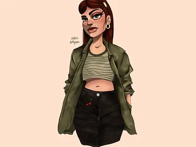 Cinnamon art character art character design digital art digital illustration digitaldrawing digitalpainting girl illustration illustration art