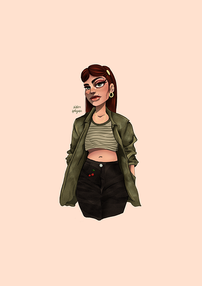 Cinnamon art character art character design digital art digital illustration digitaldrawing digitalpainting girl illustration illustration art