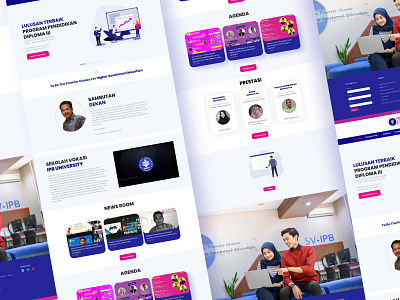 IPB University Web Design branding inspiration landing page simple design softcolor ui ui design uidesign uiux universityweb user interface userinterface website website design