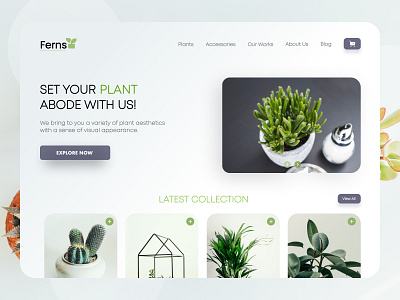 Online Plants Shopping UI/UX Web Design branding design ferns figma illustration indoor plant online shop onlineplants plantapp plants plants app plantshop shopping app shopping cart ui uiux ux webdesign website website design