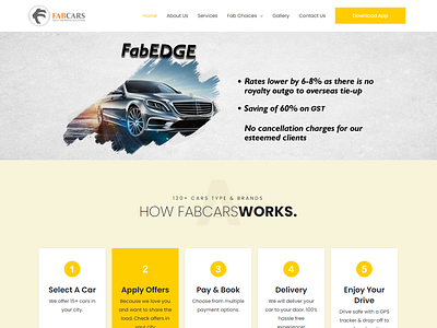 Car Rental Website Layout elementor elementor theme builder homepage landing page landing page design photoshop web development website design wordpress wordpress website design