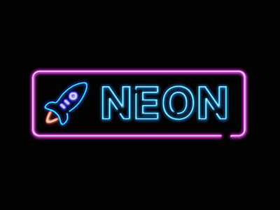 Neon icons animation glow icon icon pack icon set icons icons8 neon rocket