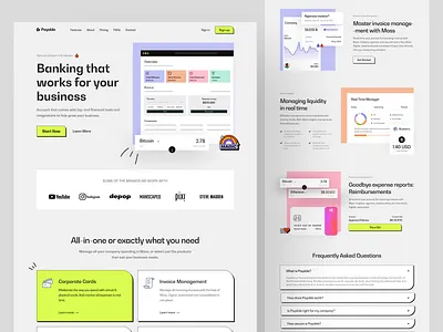 Banking Website Design banking website finance finance web design full landing homepage landing page design payment landing payment website uihut web design web resource web template webdesign website website design