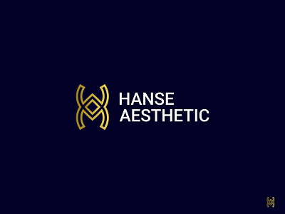 Hanse Aesthetic Logo - HA Monogram Design abstract aesthetic brand design brand identity branding fashion h letter h logo ha letter ha letter logo hanse aesthetic icon illustration lettering logo design logotype luxury logo minimal monogram logo motion