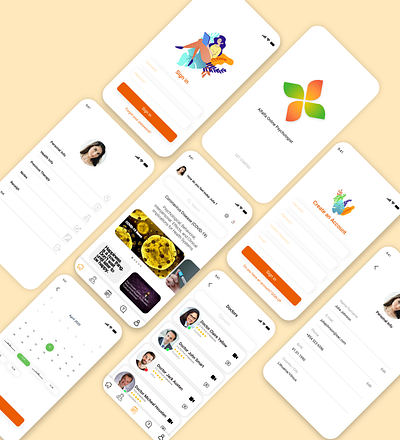 Alfalfa Psychologist Mobile App Design mobilui mobilux ui uidesign user experience userinterface uxdesign