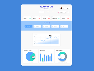 Analytics Chart analytics chart branding daily ui challenge design graphic design social media app ui ux uxui design your social life