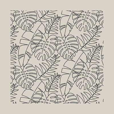 Urban Jungle draw illustration art illustrator ilustración ilustração leaves lineart linework pattern a day pattern art pattern design plants surface design surface pattern urban jungle