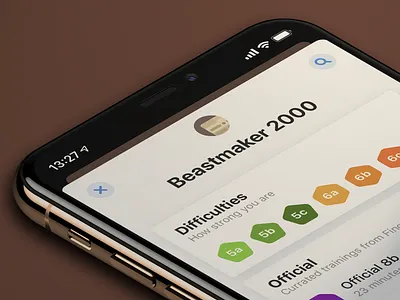 Training repository app climbing ios iphone list pot repository shop sport training ui
