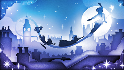 Peter Pan 2d aftereffects design illustration vector