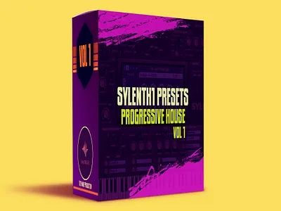 SYLENTH1 PRESETS - PROGRESSIVE HOUSE (Cover) branding design icon illustration logo typography web