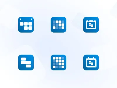 Icon ideas for the Shift Calendar app app icon app icon design calendar app icon icon design icon set iconography
