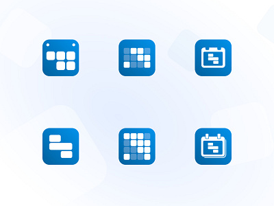 Icon ideas for the Shift Calendar app app icon app icon design calendar app icon icon design icon set iconography