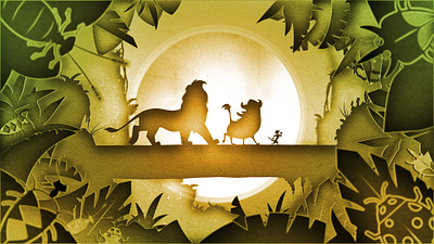 Lion King 2d aftereffects design illustration vector