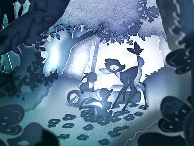 Bambi 2d aftereffects design illustration vector