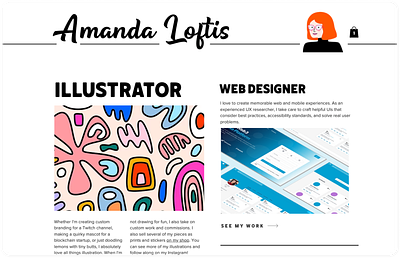 Design Portfolio Website branding design illustration layout portfolio typography website