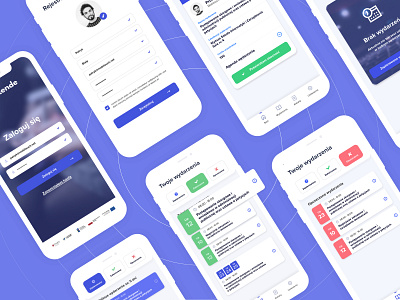 Attende - mobile app design design mobile app mobile app design mobile app development mobile application mobile design ui user experience user interface ux