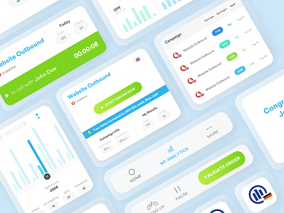 Ui Kit Voip App Dashboard contact center contact center dashboard dashboard dashboard clean design dashboard design dashboard flat design dashboard for app dashboard ui dashboard ui design dashboard ui kit ui elements ui elements dashboard voip app