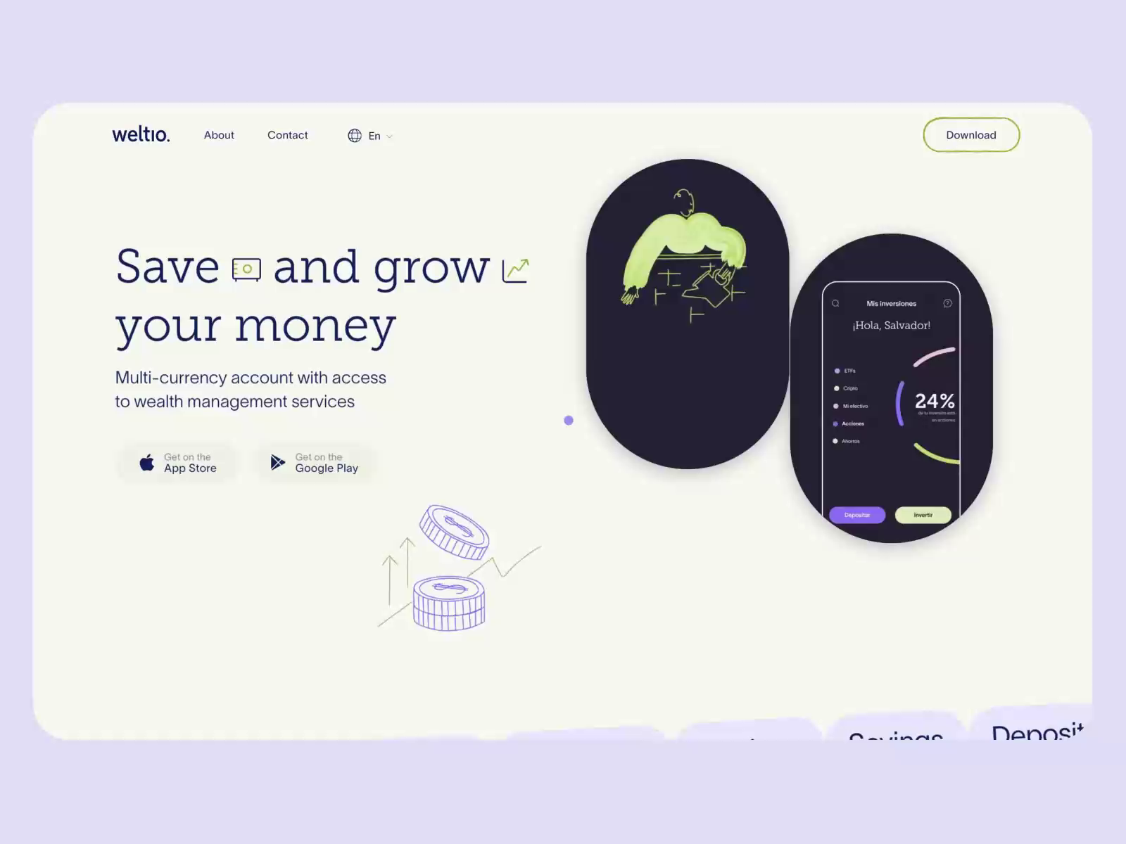 Weltio Website Development by Cuberto on Dribbble