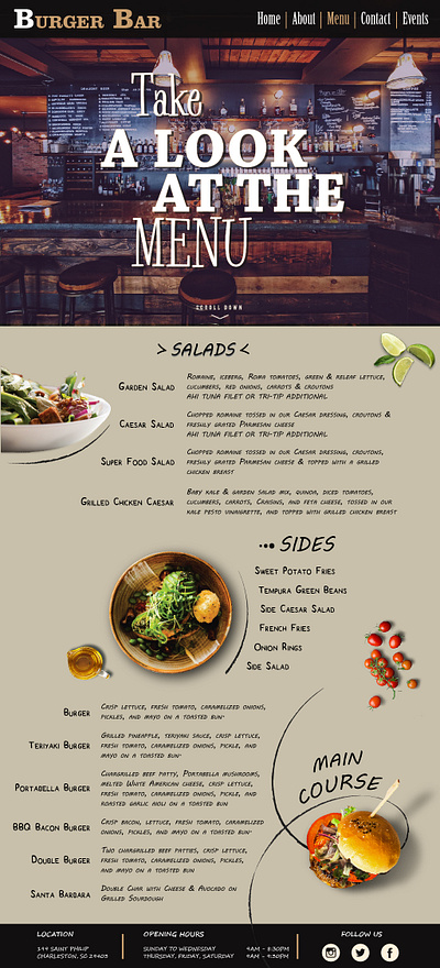 Nnline Menu - Webdesign branding design illustration montreal typography ux webdesign