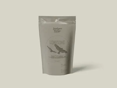Juniper Ridge Roasters Lonesome Highway branding design illustration logo packaging typography