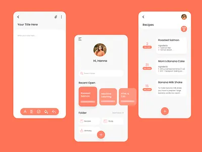 Note Application - Redesign app design ui ux
