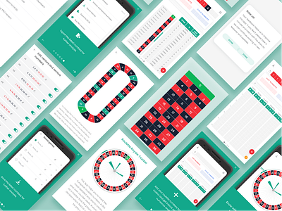 Roulette app redesign android app design animation app design application design design for business fancy design illustration ios app design mockups sleek design typography ui design ux uxflow wireframe design