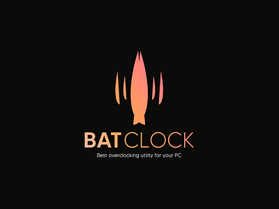 BATCLOCK Logo adobe illustrator adobe photoshop bat batclock color font illustration logo logodesign logodesigns logos made tommy mehmet can karadurmuş overclock pc rookie utility