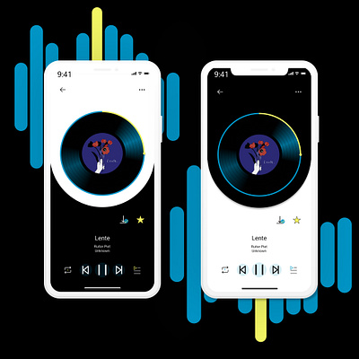 Music Player app dailyui dailyui009 dailyuichallenge design designs developer illustrator logo minimal mobile app mobile design responsive ui ui design ux ux design web design